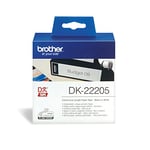 Brother DK-22205 - Black on white - Roll (6.2 cm x 30.5 m) thermal paper - for Brother QL-1050, 1060, 500, 550, 560, 570, 580, 600, 650, 700, 710, 720, 820