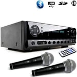 Amplificateur HIFI Karaoke - LTC Audio - ATM6500BT - 100W - Bluetooth - FM - 2 Micros