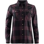 Aclima Womens LeisureWool Reborn Shirt (Grå (CHECK DARK GREY/BORDEAUX) XX-large)