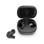 Belkin Wireless Earbuds, SoundForm Rise True Wireless Bluetooth 5.2 Earphones with Wireless Charging, IPX5 Sweat and Water Resistant, With Deep Bass for iPhone, Galaxy, Pixel and More - Black