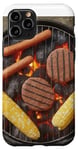 Coque pour iPhone 11 Pro Barbecue amusant pour les amateurs de viande Hot Dogs