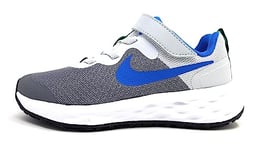 Nike Unisex Kid's Revolution 6 Sneaker, Cool Grey Photo Blue Deep Roya, 1 UK