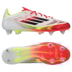 adidas F50 Elite Sg Pure Victory - Vit/svart/gul - Soft Ground (Sg), storlek 39⅓