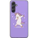 Samsung Galaxy S24 FE Genomskinligt Skal Unicorn Dab