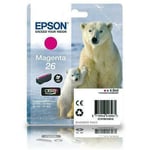 C13T26134010 Magenta Epson 26 Polar Bear Series Genuine Ink Cartridge T2613