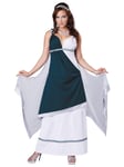 Roman Beauty Goddess Greek Blue Toga Ancient Party Dress Up Womens Costume XS