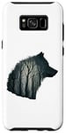 Coque pour Galaxy S8+ Loup dans les bois
