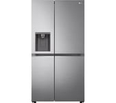 LG UVNano GSLD80PZRD American-Style Smart Fridge Freezer - Shiny Steel, Silver/Grey