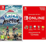 Légendes Pokémon : Arceus (Nintendo Switch) & Switch Online - Abonnement 12 Mois | Code de téléchargement (Switch)