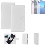 Protective cover for Xiaomi 13 Lite Wallet Case white flipcover flipcase