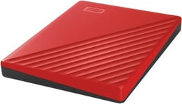 4 TB WD My Passport V3, 2.5", USB 3.0 - Röd