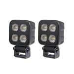 Arbetsbelysning Purelux Black Raven 20 - 7 cm / 40W / Bred, 2 st