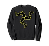 Isle of Man TT / Road Racing / Triskele Black / Yellow Sweatshirt
