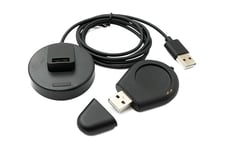 System-S Câble USB 2.0-100 cm - Station de Charge pour Xiaomi S1 Pro Watch - Adaptateur Amovible - Noir