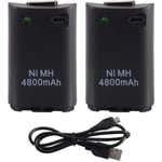 2x chargeur câble USB batterie rechargeable pour contrôleur XBOX 360 AC1745