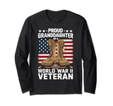 Proud Granddaughter Of World War 2 Vet Proud WWII Veteran Long Sleeve T-Shirt