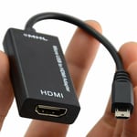 MHL Micro USB to HDMI TV Adapter Cable For Android Smart Phone 1080P UK Seller