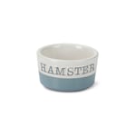 Keramikskål Hamster Vit/Blå Beeztees 7,5x4 cm