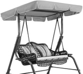 Replacement Canopy for Swing Seat 2 & 3 Seater Sizes Hammock Cover Top Garden Outdoor, Replacement Canopy Top Cover With 4 Reinforced Corner Pockets, Waterproof
