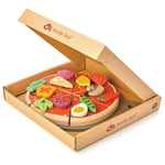 Pizza med pizzakartong - leksaksmat för barn - Tender Leaf