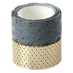 Folia Washitejp | Grå/guld | 2st