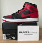 Air Jordan 1 Banned (2020) Size 10.5 UK Black Red Trainers 554724 074