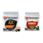 Tassimo L'OR Espresso Delizioso Coffee Pods (Pack of 5, Total 80 Coffee Capsules) & Kenco Americano Decaf Coffee Pods (Pack of 5, Total 80 Coffee Capsules)