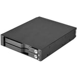 SilverStone SST-FS202B - Boîtier disque dur interne 3.5“ pour SAS/SATA HDD ou SSD 2x 2.5“, en aluminium, sans plateau, échangeabl