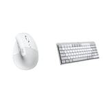 Logitech MX Keys Mini Keyboard for Mac and Lift Vertical Ergonomic Mouse for Mac Combo - Wireless, Bluetooth, Backlit Keys, Quiet, macOS/iPadOS/MacBook/iMac/iPad