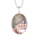 Sterling Silver Rose Quartz Royal Doulton China Wind In The Willows Necklace