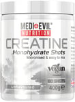 Creatine Monohydrate Shots Powder Vegan Friendly, Unflavoured, No Flavour, 400G,