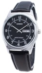 Casio MTP-V006L-1B2 Black Dial Leather Strap Day/Date 30M Mens Watch 38mm Steel