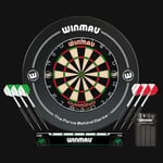 Winmau Diamond Plus Surround Set (Dartboard, Surround and 6 Darts)