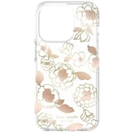 KSNY Protective Hardshell Case for iPhone 14 Pro (Gold Floral)