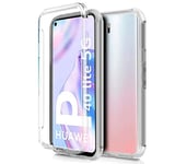 Tumundosmartphone Coque Complète Transparent Pc + TPU Full Body 360 pour Huawei P40 Lite 5G