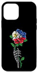 Coque pour iPhone 12 mini Philippines Rose Squelette Pride Drapeau philippin Racines Souvenir