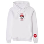 Hoodie Pokémon Pokéball Unisexe - Blanc - XL - Blanc