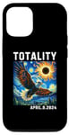 Coque pour iPhone 12/12 Pro Lunettes Solar Eclipse 2024 Totality Eagle Solar Eclipse