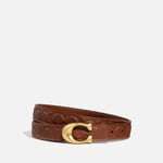Coach C Logo-Embossed Leather Belt - XS