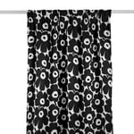 Marimekko Pieni Unikko Svart/Vit Gardinlängd