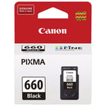 Canon PG660 Ink Cartridge Black - Yield 180 pages, for Canon PIXMA TS5360, TS5365