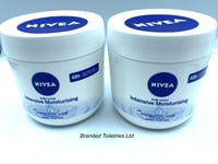 Nivea Body Cream Deep Moisture  Intensive moisturising 400ml Tub X2 48hr post