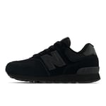 New Balance 574 Sneaker, Black, 11 UK Child