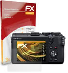 atFoliX 3x Screen Protection Film for Canon M6 Mark II matt&shockproof