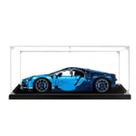 HYZM Acrylic Display Case for Lego Technic Bugatti Chiron Model, Dustproof Box Showcase Compatible with LEGO 42083 (Model NOT Included) - S-grade No Glue Type