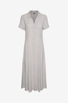 Vero Moda - Skjortklänning vmLinn SS 7/8 Volume Dress Wvn - Grå