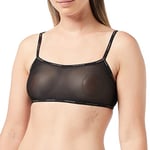 Calvin Klein Women's Bralette Un Back Clos Bra, Black (Black 001), (Size: Small)