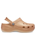 Sandaler och Slip-ons Crocs Classic Platform Glitter Clog W 207241 Beige