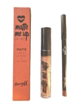 BarryM Lip Kit Matte Me Up Doll Liquid Lips Paint & Liner Pout Nude Make Up Set