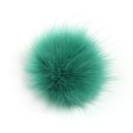 Furling Pompoms DIY Faux Fox Fur Fluffy Pompom Ball for Knitting Hats,Bags, Keychains,Shoes 3.9in Pack of 12pcs (Olive Green)